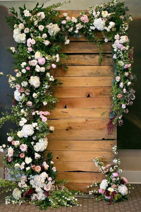 Decoraciones para boda con flores naturales