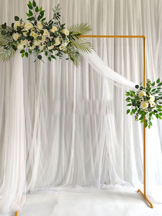 Altares para boda con flores