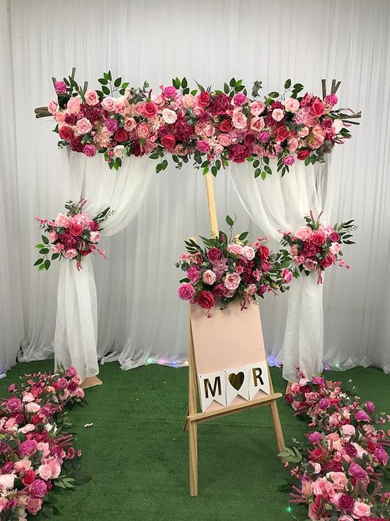 Galleta bandeja barril Adornos florales para boda - Como Organizar la Casa