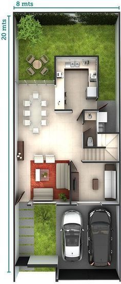 Architectural plans of houses