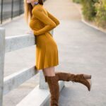 Outfits para combinar vestidos con botas y verte increíble en otoño