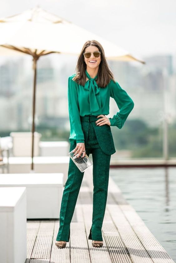 Outfits completamente verdes