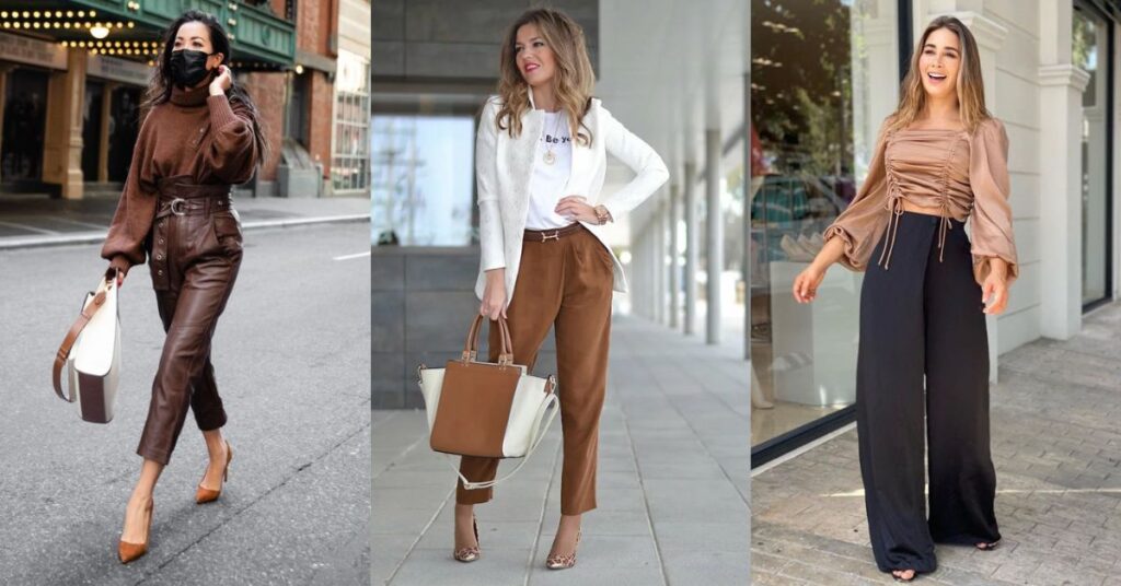 Outfits con prendas de color café para crear un estilo elegante