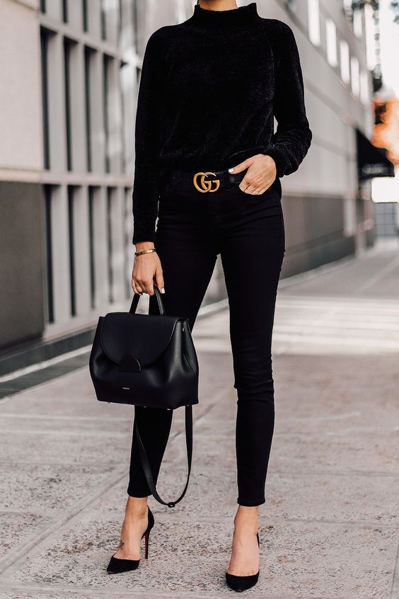 Outfits en color negro muy elegantes sin importar tu talla