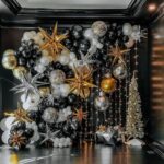 Ideas de decoración para año nuevo negro con dorado