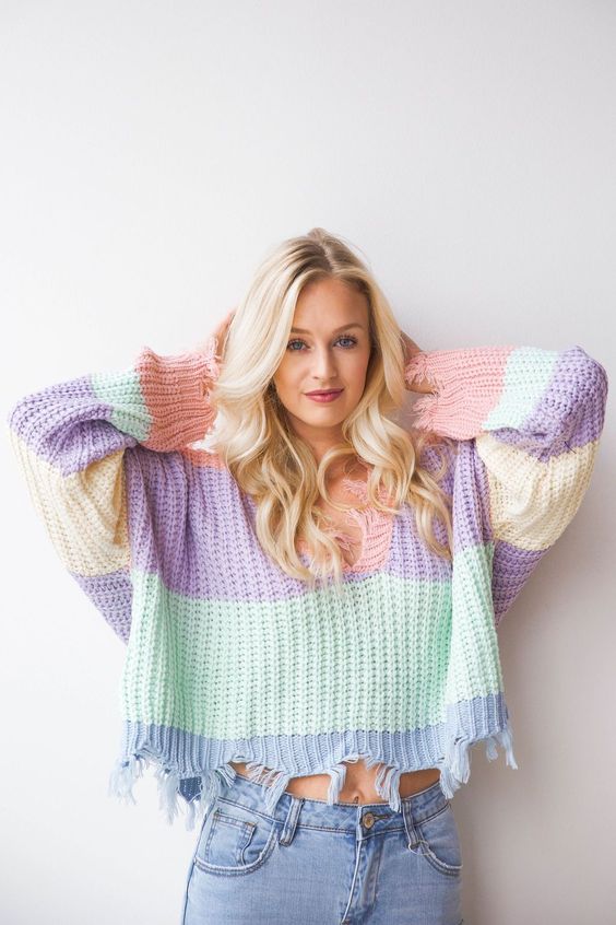 Lindos sweaters color lavanda