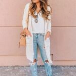 Looks casuales con cardigan y mom jeans