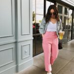 Pantalones color rosa para invierno