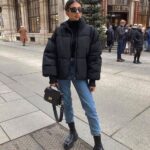 Diferentes looks con jeans y chamarras puffer