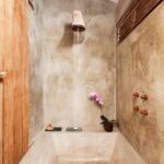 Ideas de baños con tina de cemento