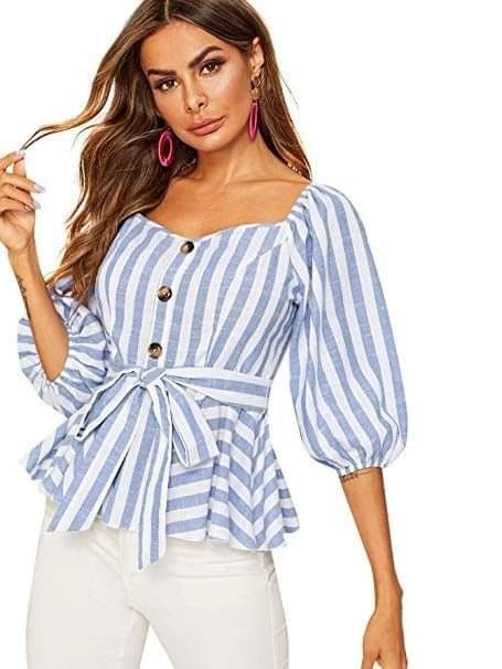 Modern striped blouses