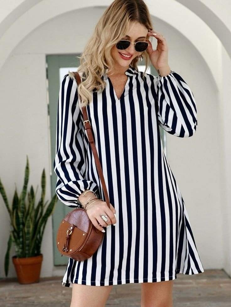 Casual look with striped tops