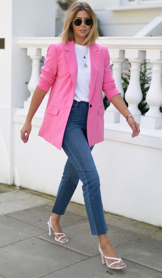 Un look con blazers rosa