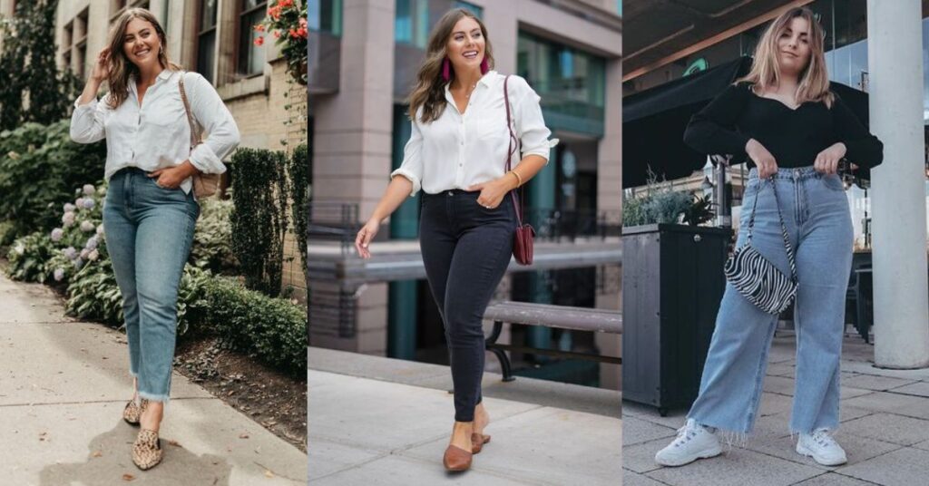 Outfits casuales con jeans para gorditas
