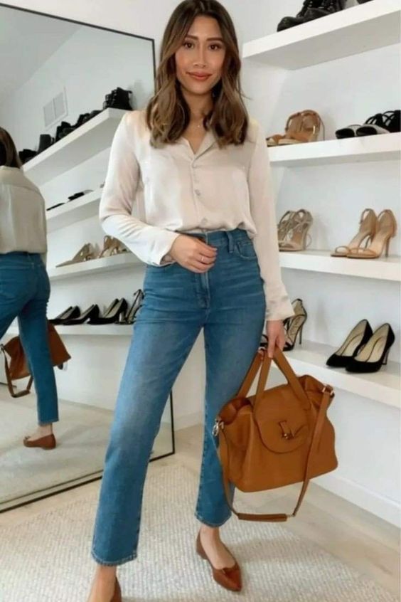 Looks con jeans y flats