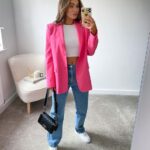 Outfits con blazers rosa