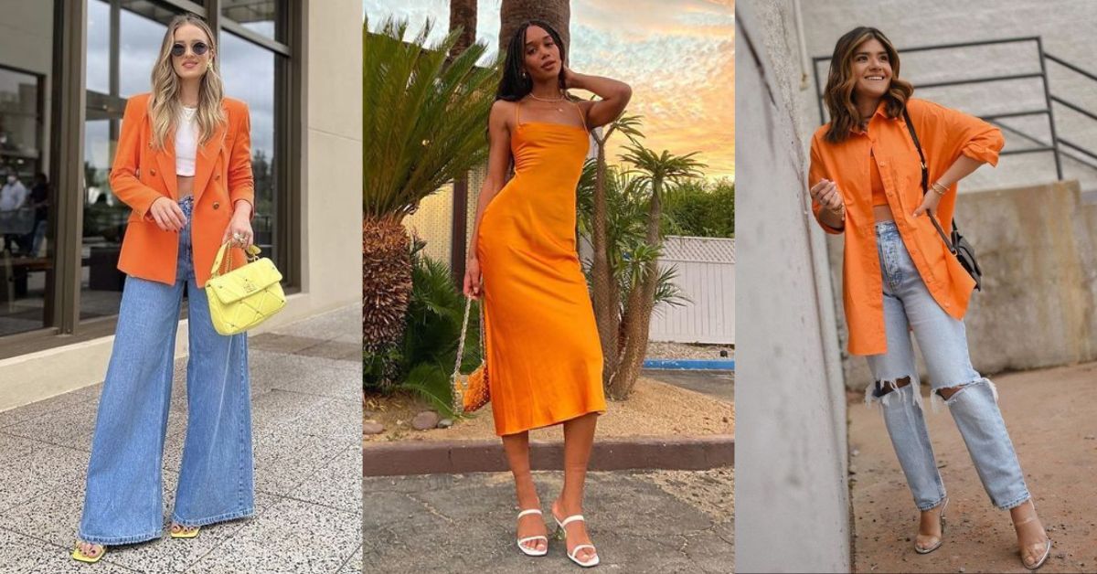 Outfits con el color naranja de temporada