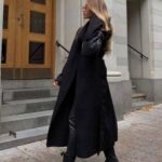 Ideas de outfits con abrigos largos negros