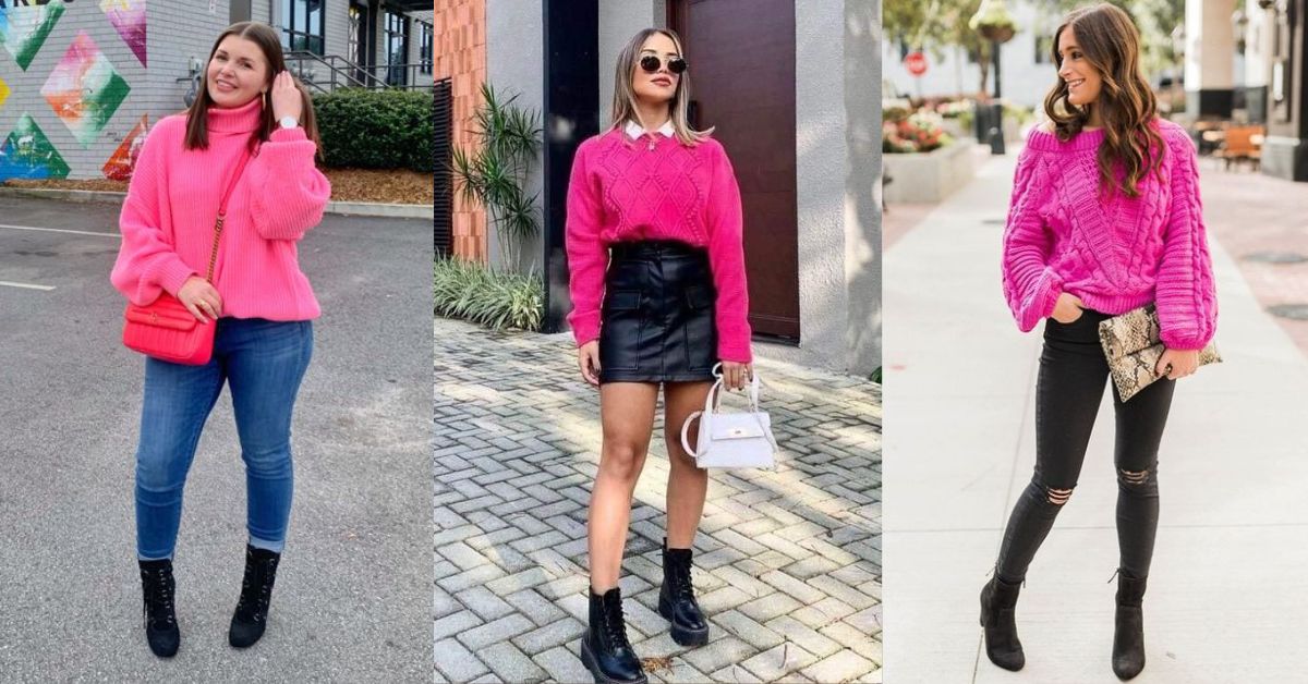 Looks de inspiración para combinar un suéter rosa