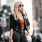 Outfits con blazer cropped color negro