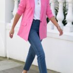 Outfits con blazer en color rosa