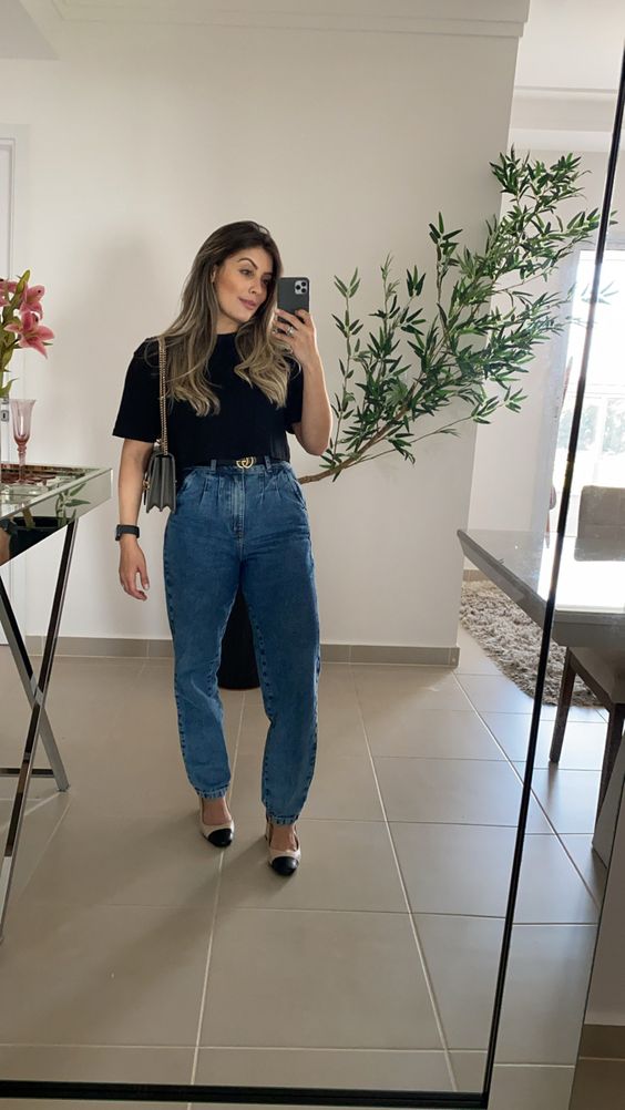 Outfits con baggy jeans