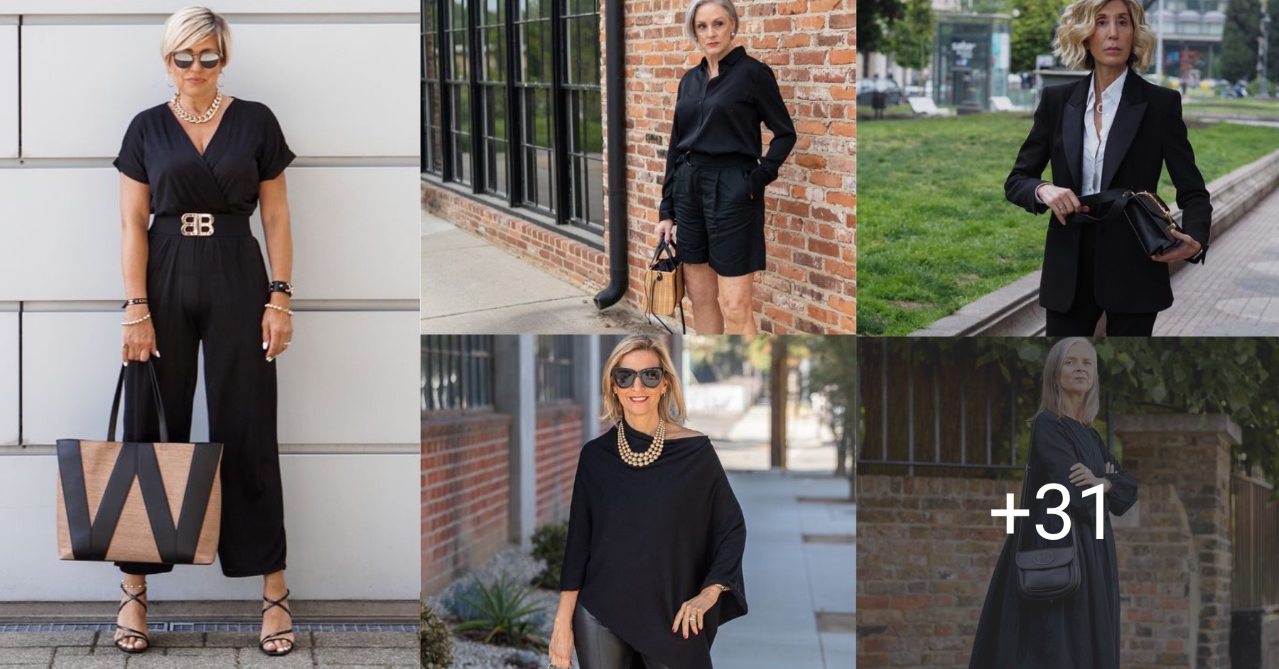 Cómo llevar Outfits color negro sin verme aburrida si soy una mujer mayor de 50 años
