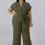 Outfits formales con jumpsuits para chicas plus size
