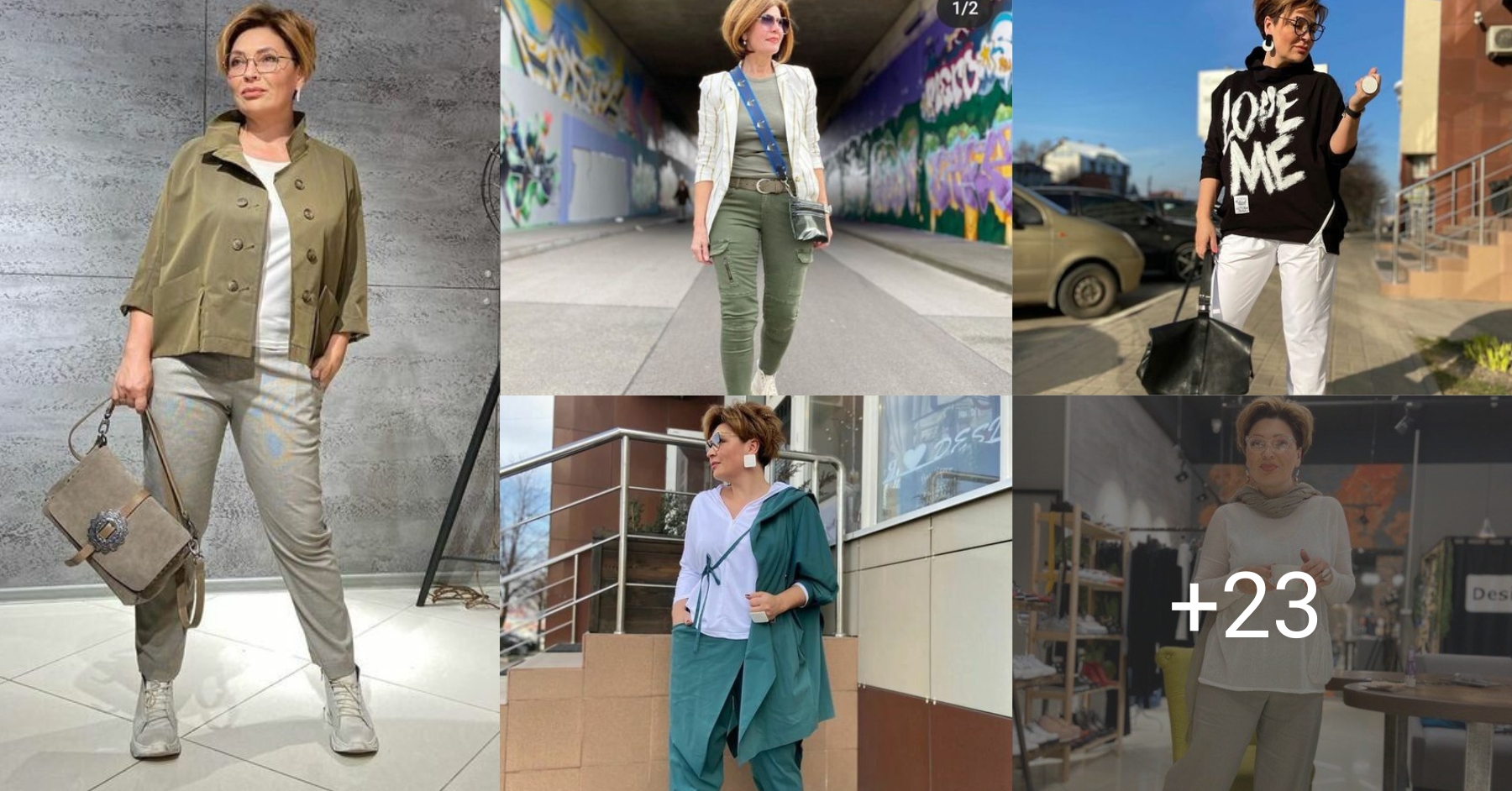 Outfits para señoras de 60 y 70 años que quieren combinar pantalones con zapatos y tenis bajitos